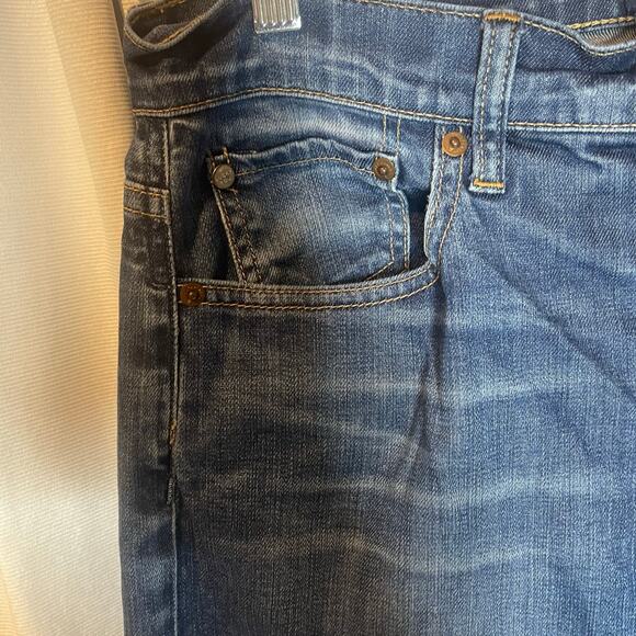 Lucky Brand Easy Rider Blue Jeans Size 10/30 Ankle **FLAW** - Picture 8 of 11